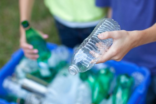 Clearance professionals recycling items